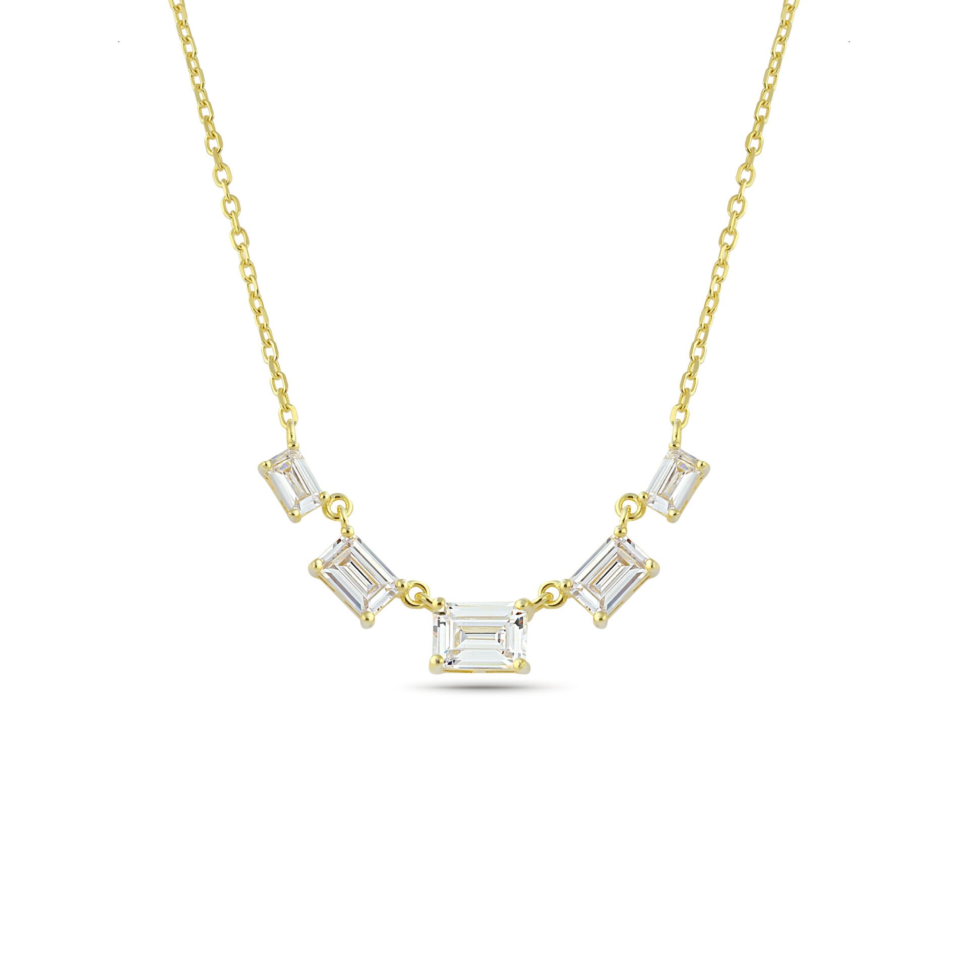 Simple Baguette Necklace