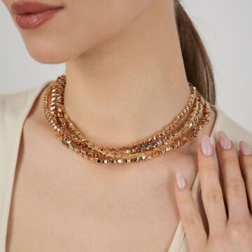 Gold Moon and Stars Necklace