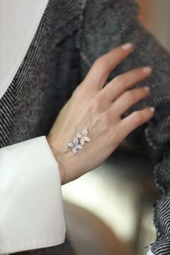 Violet Hand Bracelet