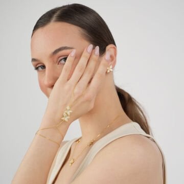 Violet Hand Bracelet