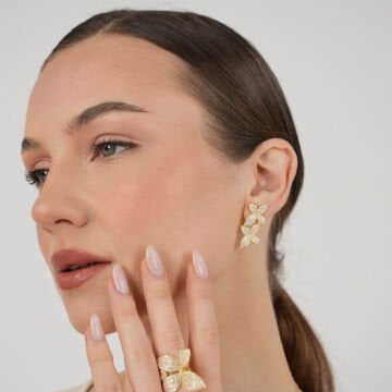 Violet Twin Earrings