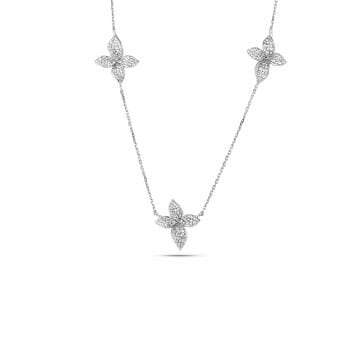 Triple Violet Necklace