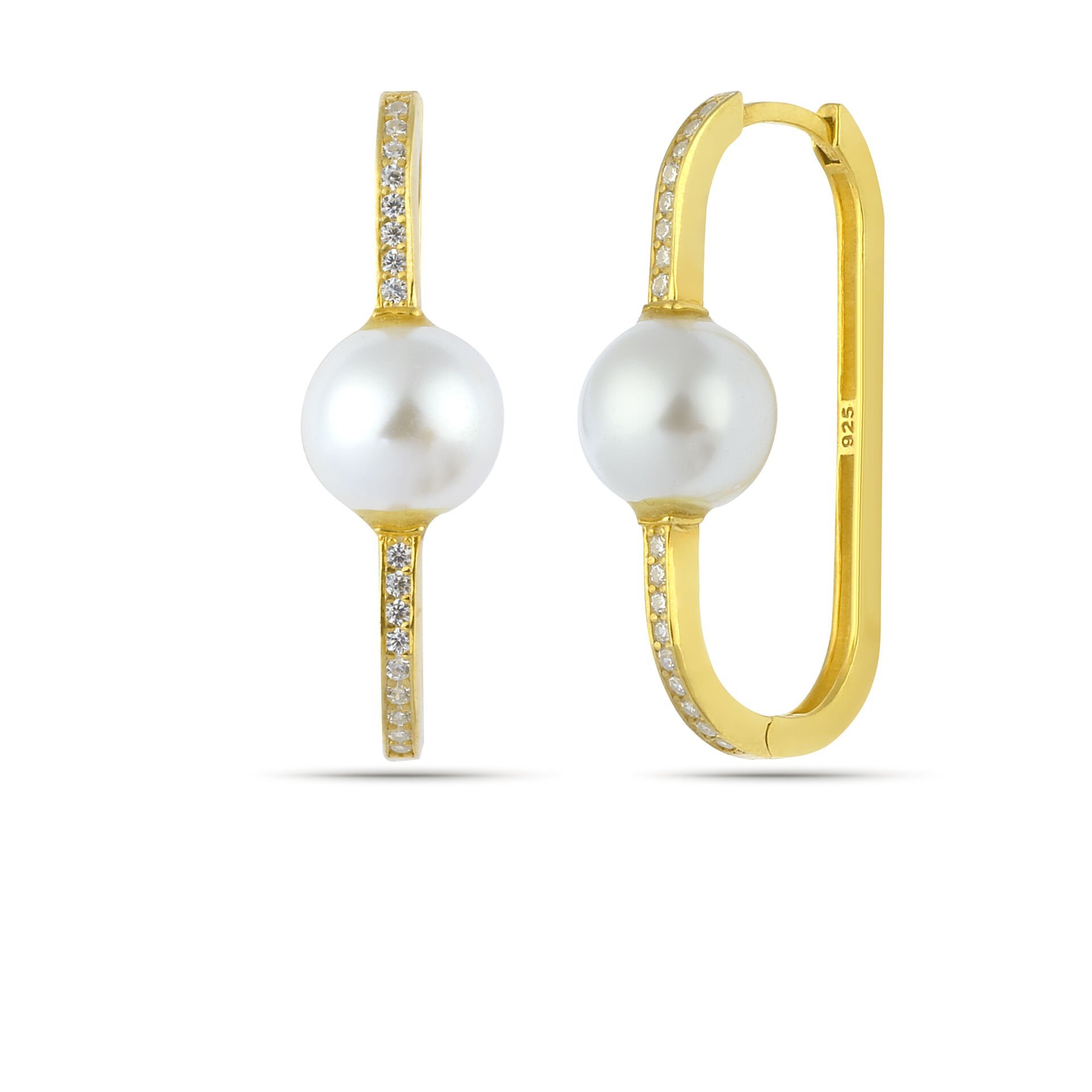 Hoops with Pearls