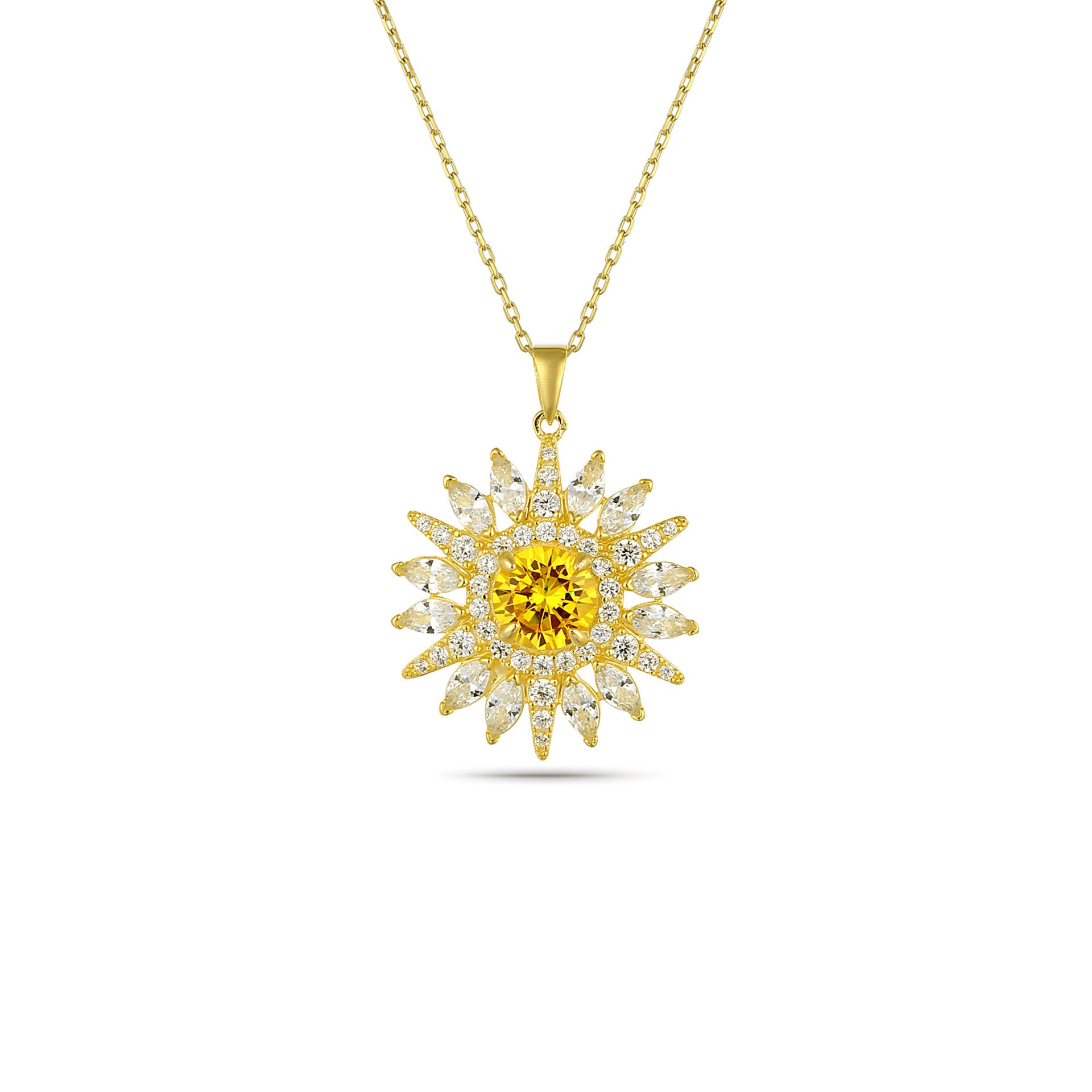 Daisy Zircon Necklace