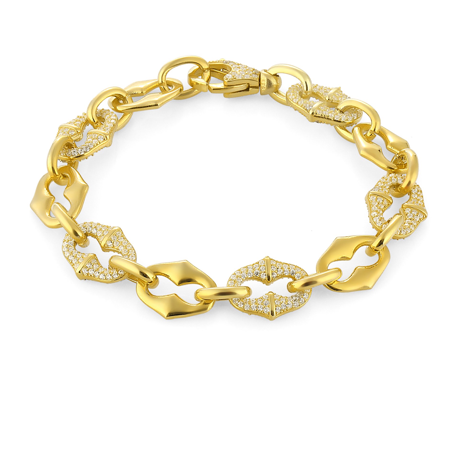 Bambu Plain & Zircon Bracelet