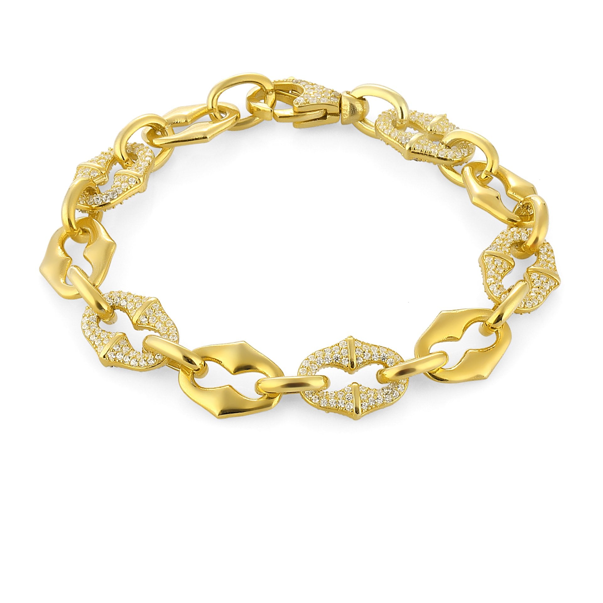 Bambu Plain & Zircon Bracelet