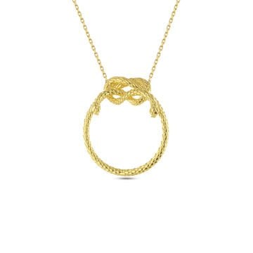 Snake on Circle Necklace
