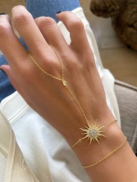 Sunrise Hand Bracelet