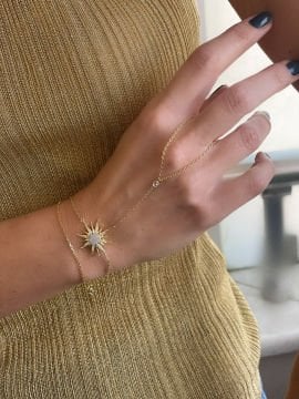 Sunrise Hand Bracelet