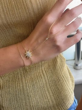 Sunrise Hand Bracelet