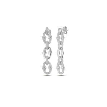 Bambu Plain & Zircon Earrings