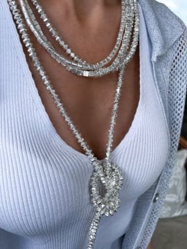 Sİlver Hematite Necklace