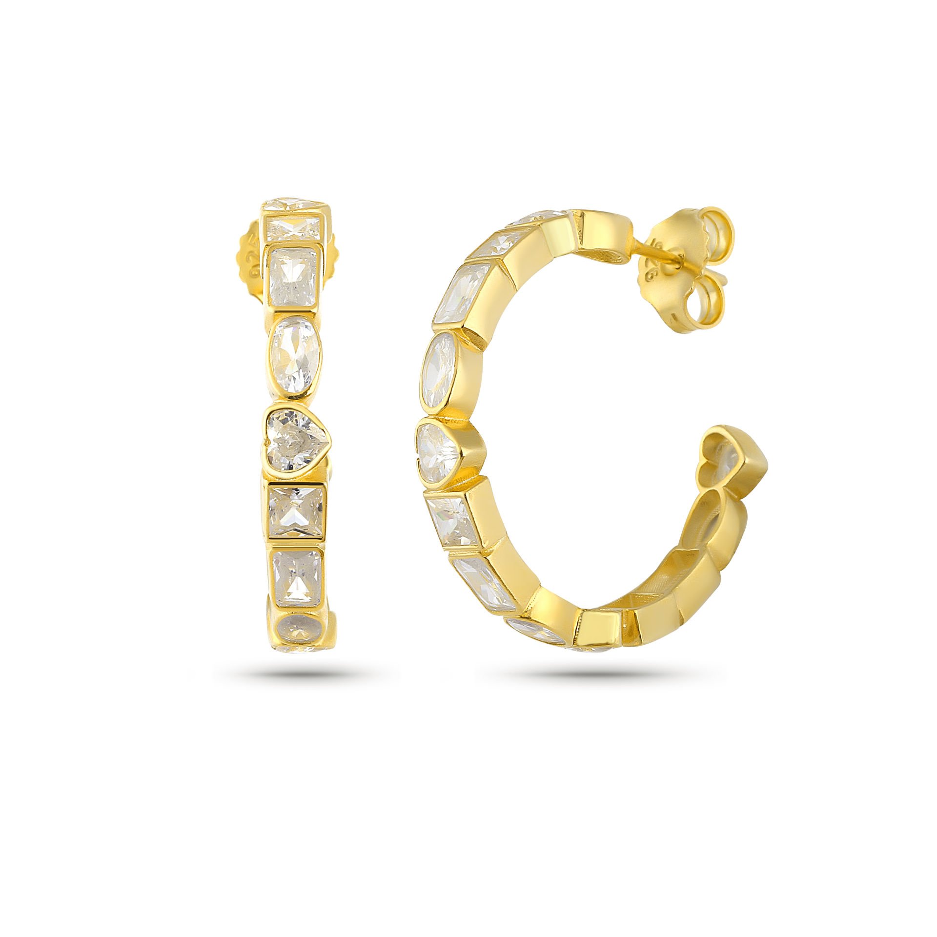 Mix Shape Mid Hoops