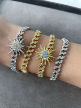 Zircon Chain Bracelet