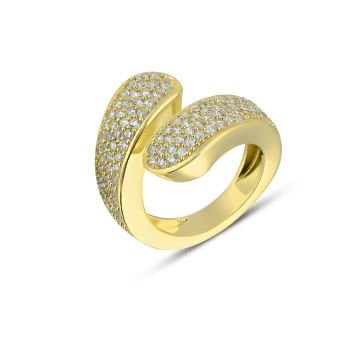 Big Twist Zircon Ring