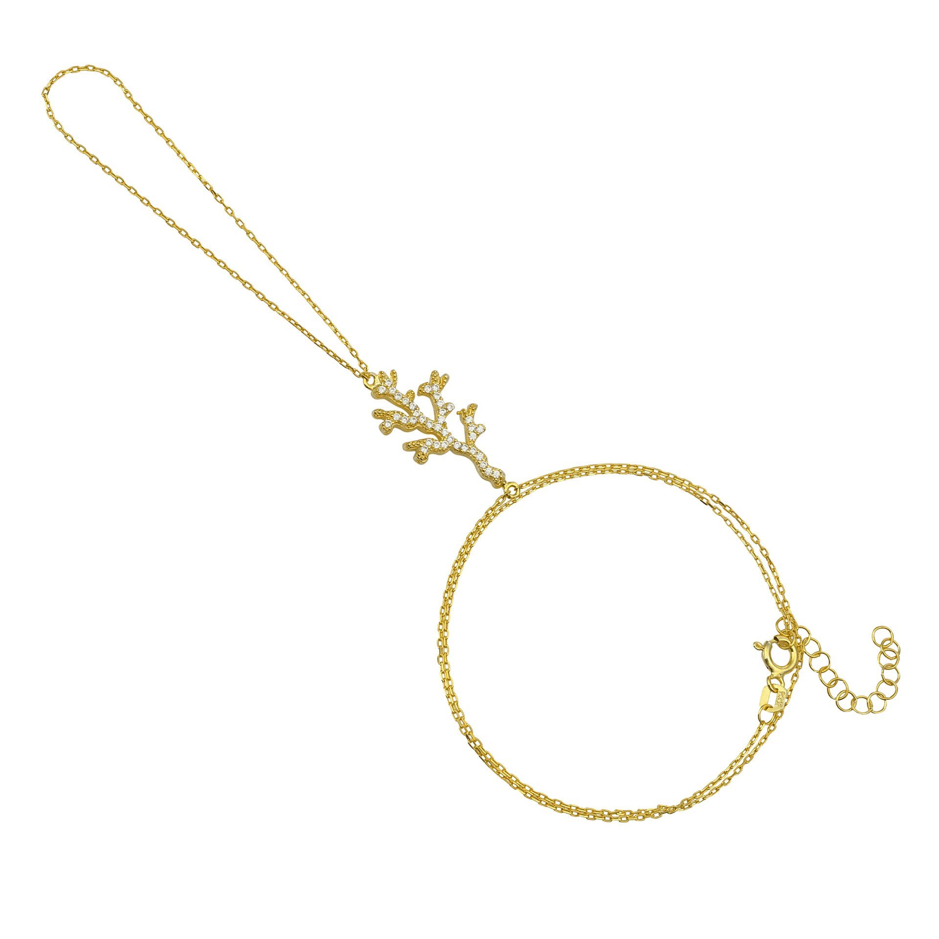 Mini Coral Hand Bracelet