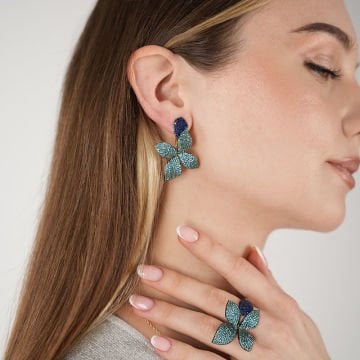 Paraiba Violet Earring