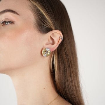 Gold Lune Earrings