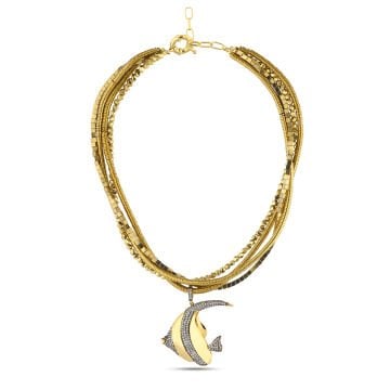 Gold Fish Necklace