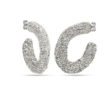 Yellow Crystal Freya Hoops