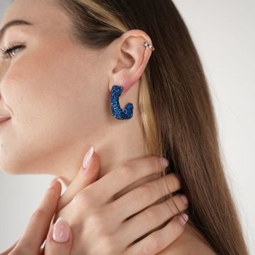 Blue Mini Margareth Earrings