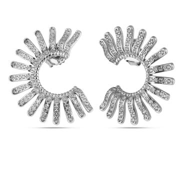 Silver Sun Sparkle Earrings