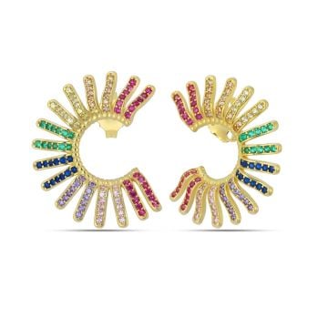 Multicolor Sun Sparkle Earrings