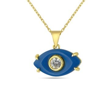 Lucy Blue Eye Necklace