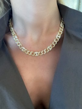 Button Chain Necklace