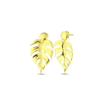 Monstera Leaf Earrings