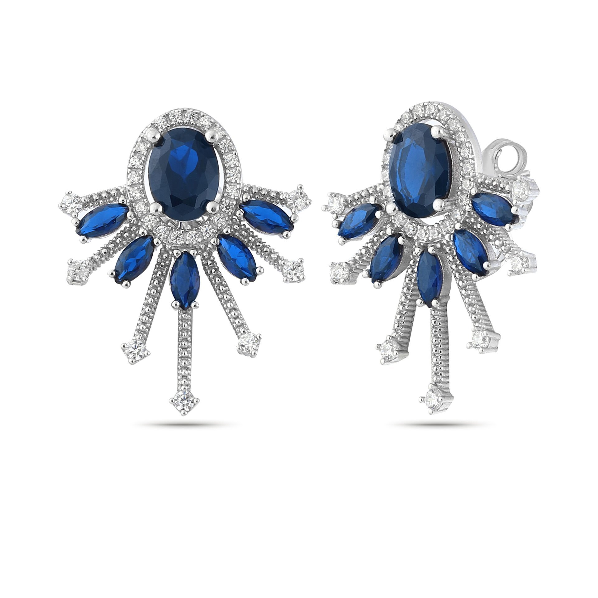 Blue Mini Sparkle Earrings