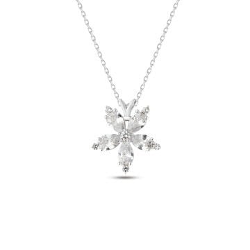 Zircon Flower Necklace