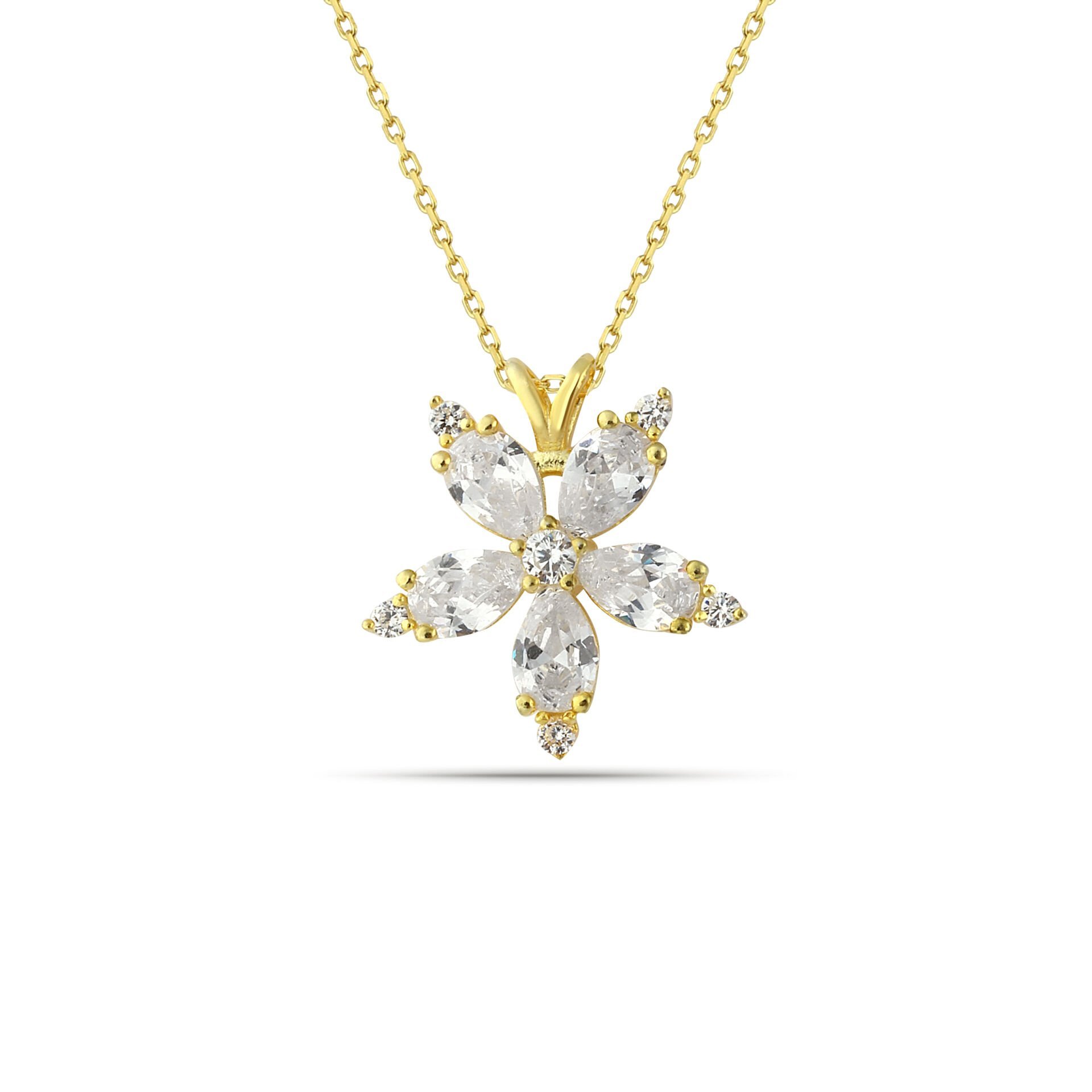 Zircon Flower Necklace