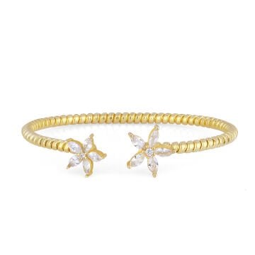 Zircon Flower Bracelet